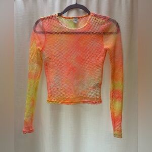 Twik by Simons Neon Mesh Crop (S)